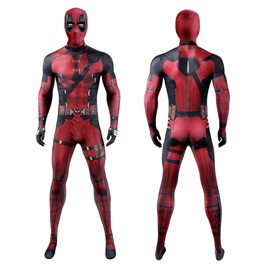 Deadpool 3 Wade Wilson Male Jumpsuit with Mask Cosplay Costumes