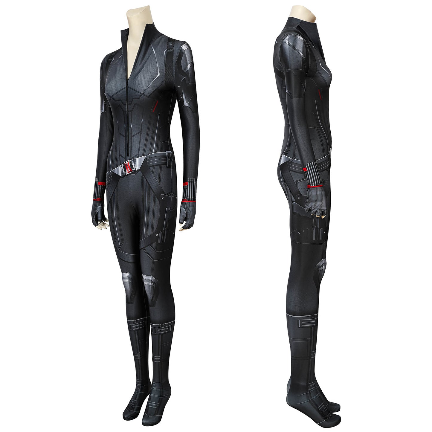 Avengers 4 Black Widow Natasha Romanoff Female Jumpsuit Cosplay Costumes