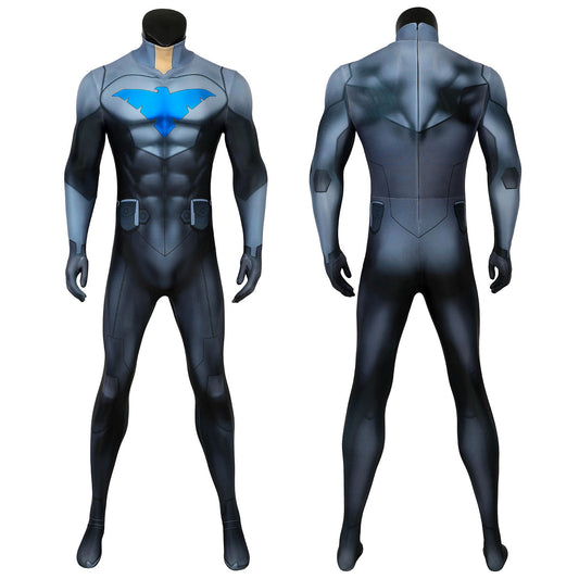 Nightwing Son of Batman Richard Grayson Male Jumpsuit Cosplay Costumes