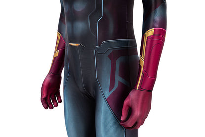 Avengers 3 Infinity War Vison Male Jumpsuit Cosplay Costumes