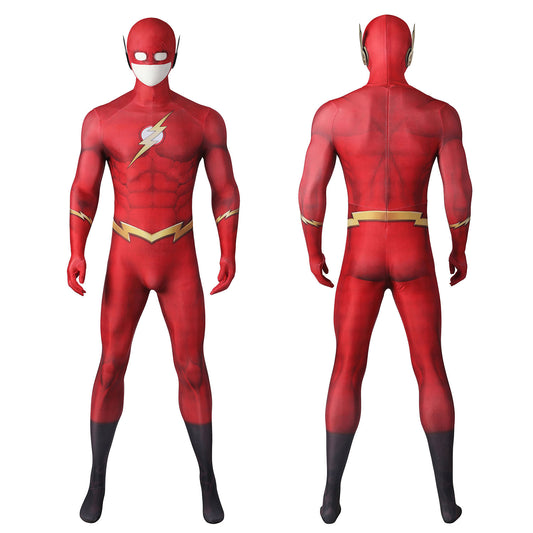 The Flash season 8 Jason Garrick Male Jumpsuit with Mask Cosplay Costumes