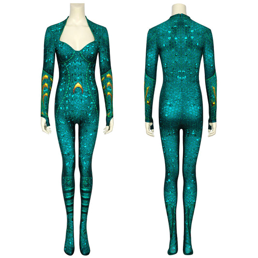 Justice League Aquaman 2 Mera Female Jumpsuit Cosplay Costumes