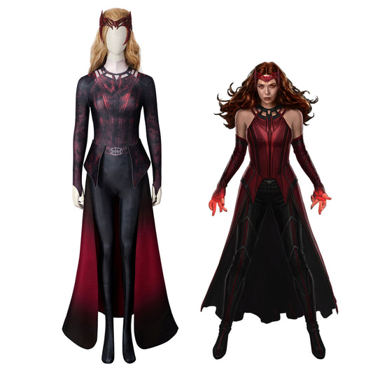Doctor Strange in the Multiverse of Madness Wanda Scarlet Witch Female Jumpsuit Cosplay Costumes
