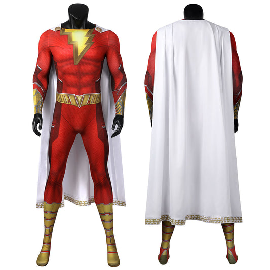 Shazam! Fury of the Gods Billy Batson Male Jumpsuit Cosplay Costumes
