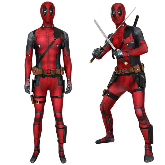 X-men Deadpool Wade Winston Male Jumpsuit Full Set Cosplay Costumes