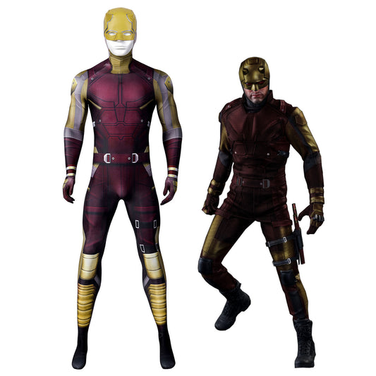 She-Hulk Daredevil Bodysuit Male Jumpsuit with Helmet Cosplay Costumes