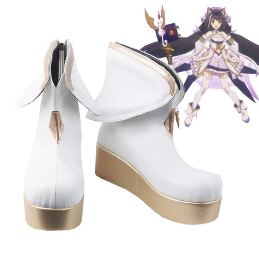 princess connect re dive kelly princess white anime game cosplay boots shoes
