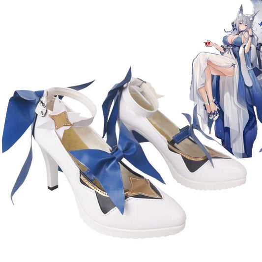azur lane shinano dreams of the hazy moon anime game cosplay shoes