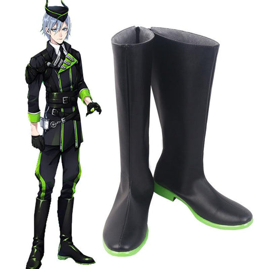 game twisted wonderland silver cosplay boots shoes for carnival