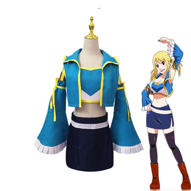 new! Fairy Tail Lucy Heartfilia Cosplay Costume