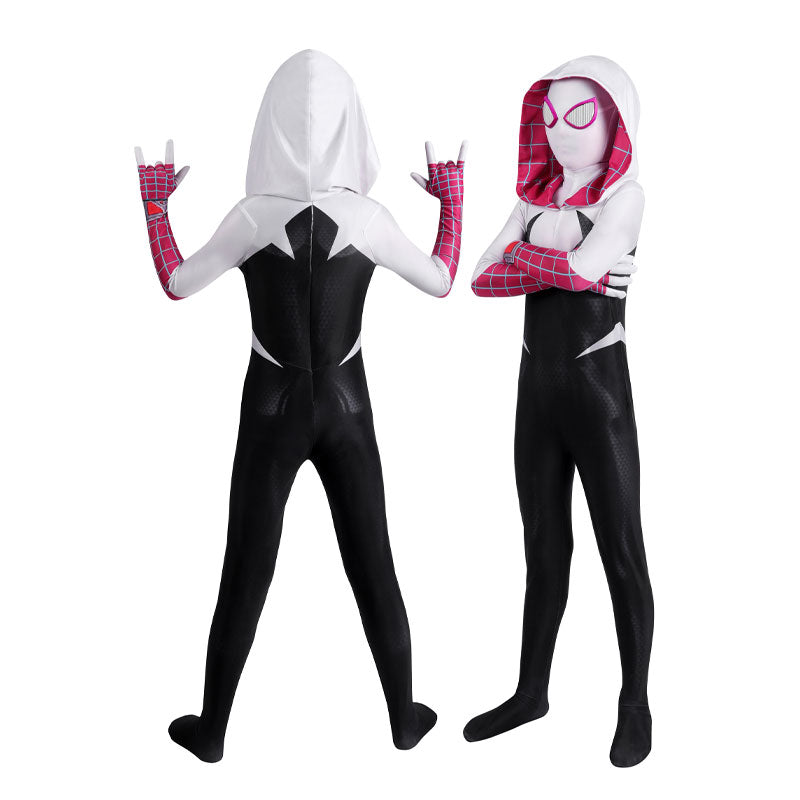 Spider-Man: Across The Spider-Verse Gwen Stacy Kids Jumpsuit Cosplay C –  coscrew