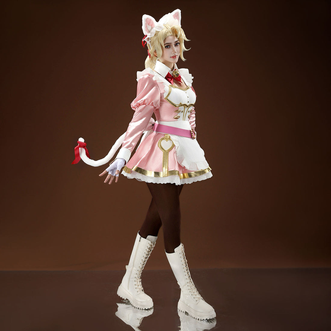 Overwatch Elizabeth Caledonia Calamity Ashe Cosplay Costumes Women's Themed Maid Outfits