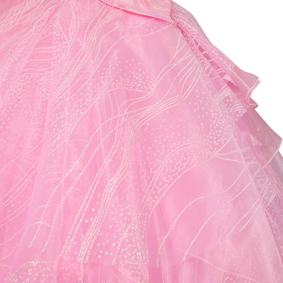 Wicked Part One Galinda Female Dress with Crown Cosplay Costumes