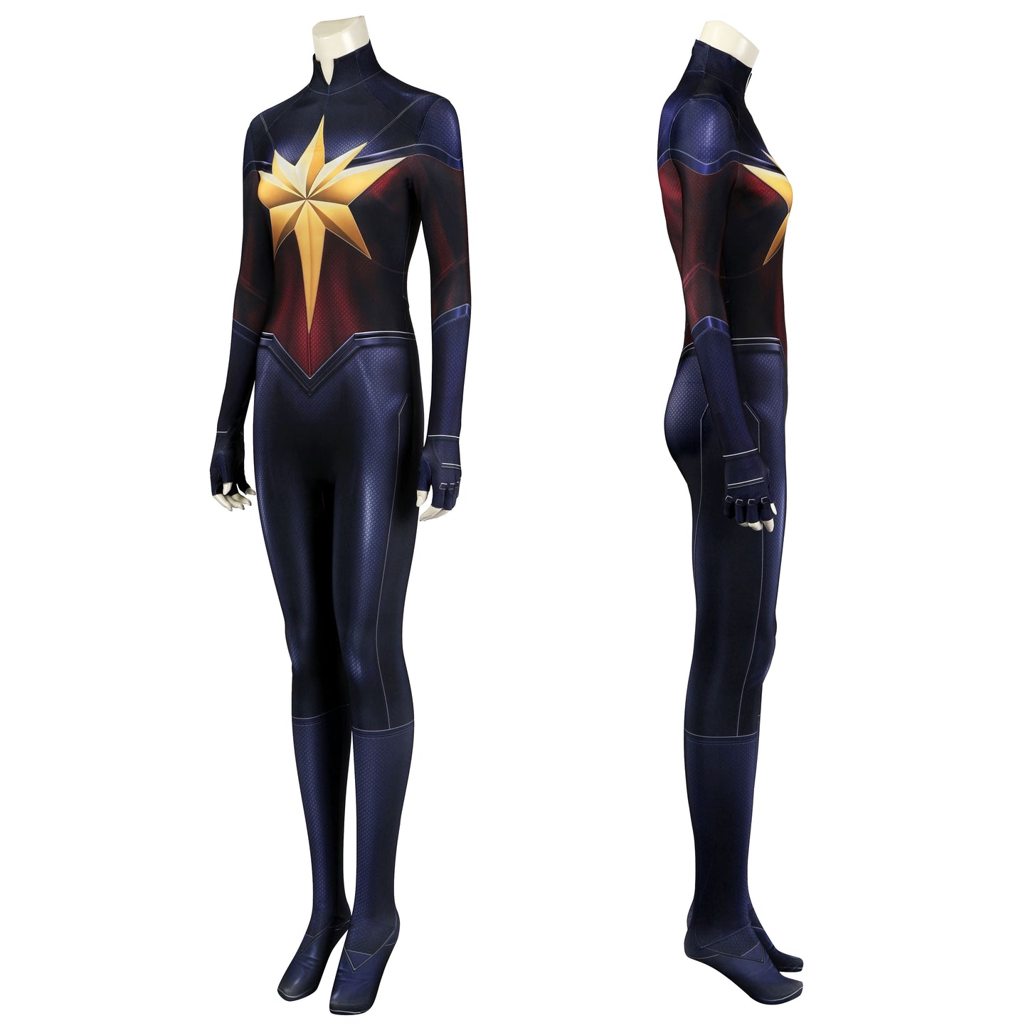 The Marvels Captain Marvel 2 Carol Danvers Female Jumpsuit Cosplay Costumes