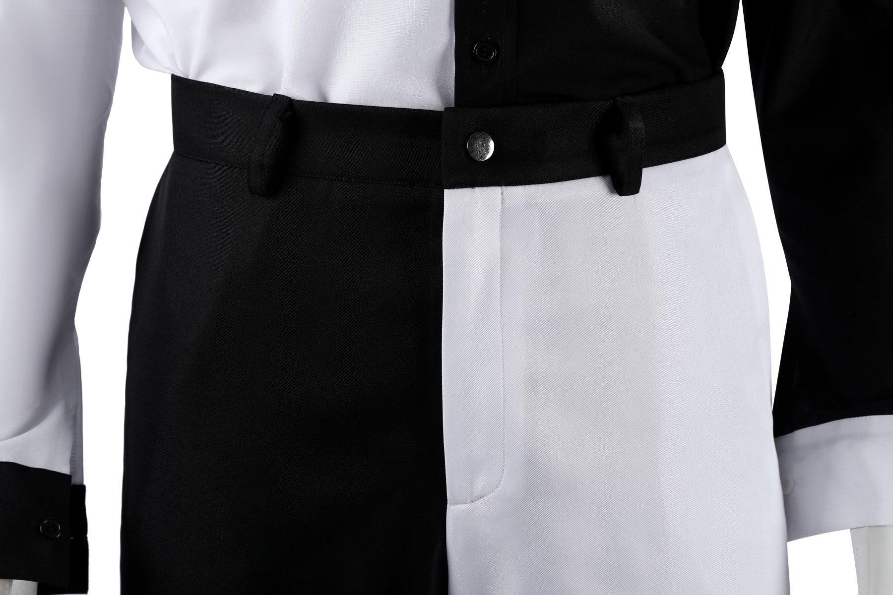 Absolute Two Face Black White Cosplay Costumes Absolute Batman Halloween Themed Party Outfits