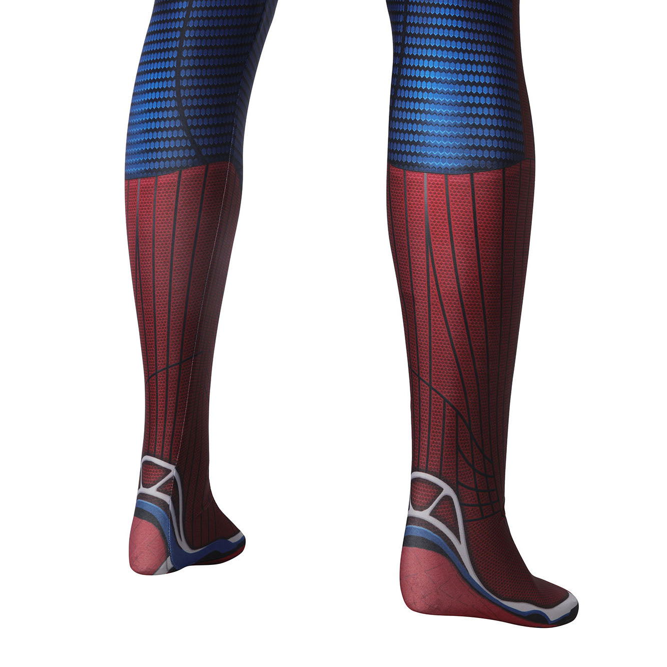 Movie Spider-Man: The Amazing Spider-Man Peter Parker Spiderman Elastic Force Cosplay Costume Jumpsuit with Headgear