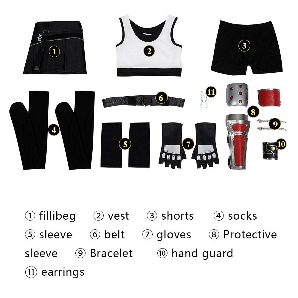 Final Fantasy VII Rebirth Tifa Lockhart Female Cosplay Costumes