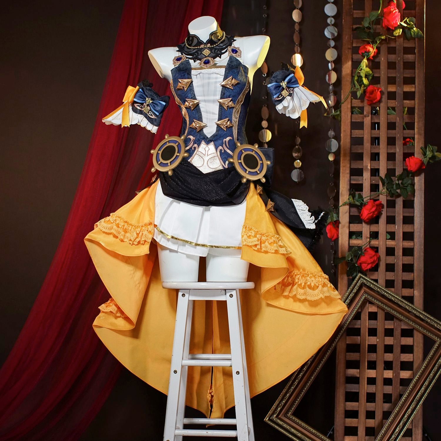 Game Genshin Impact Navia Full Set Top Level Cosplay Costumes