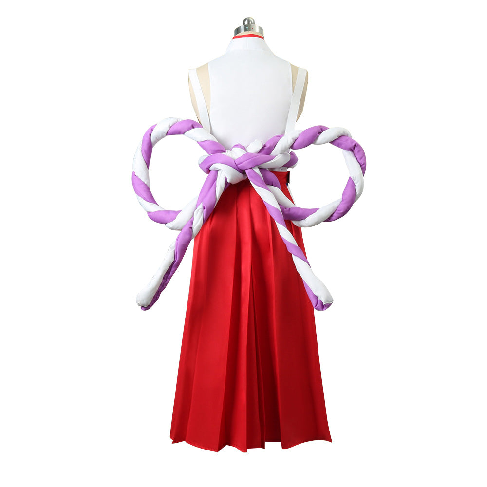 Anime Navigation Yamato Red White Kimono Fullset Cosplay Costumes