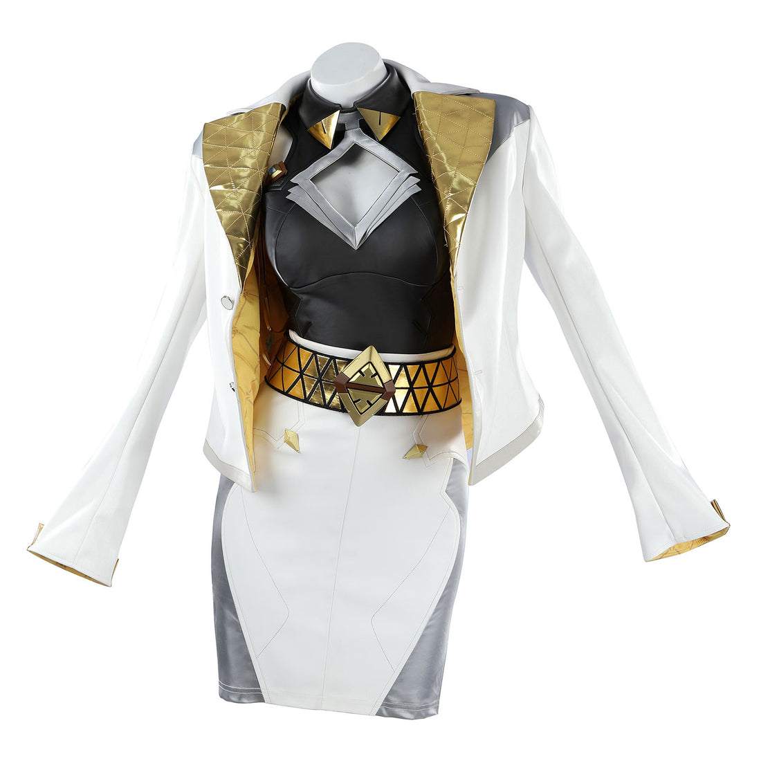 Overwatch Domina Golden Outfit Top Level Fullset Cosplay Costumes