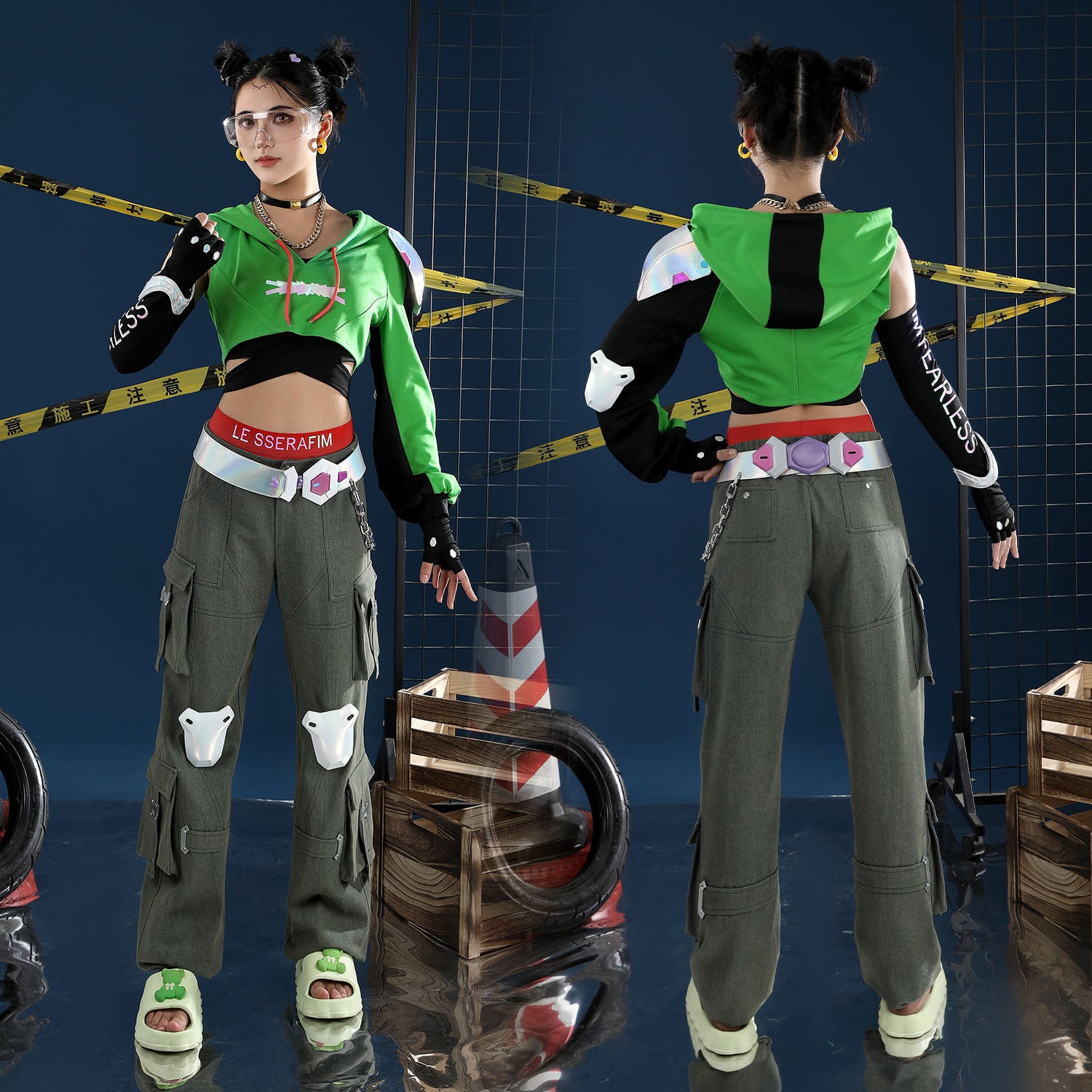 Overwatch 2 X LE SSERAFIM FEARLESS Illari Cosplay Costumes