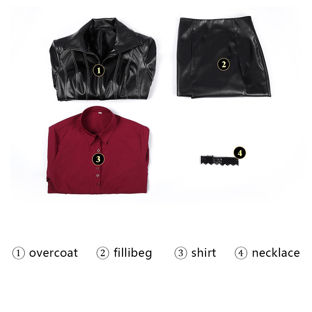 Resident Evil: Damnation Ada Wong Fullset Leather Cosplay Costumes