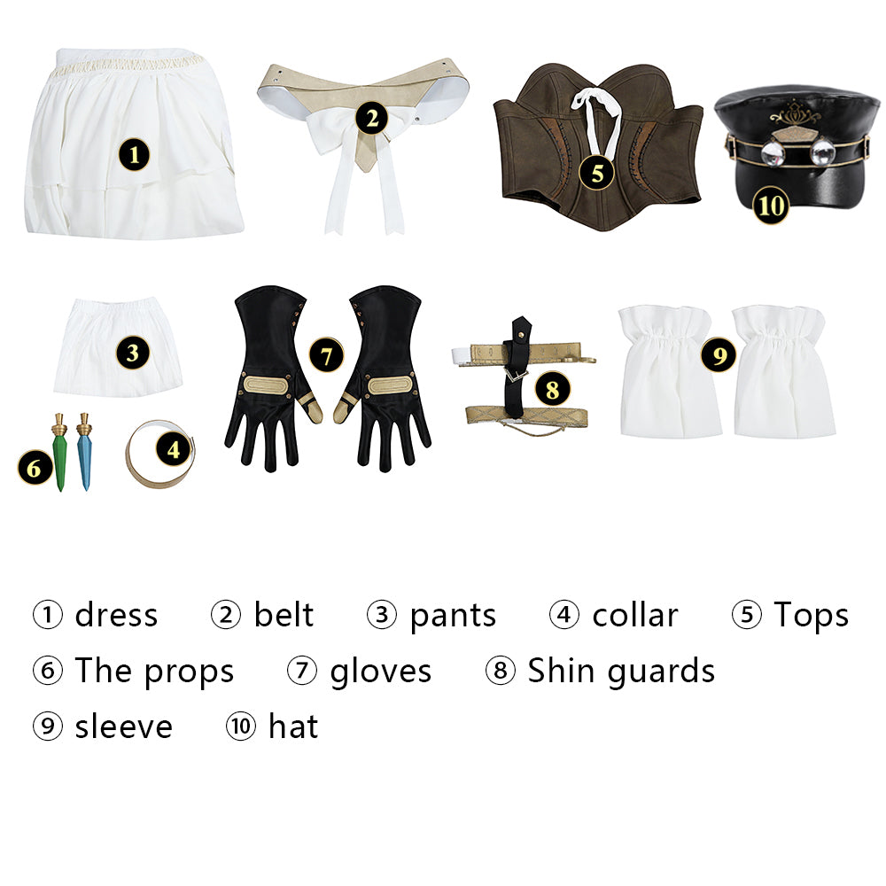 FINAL FANTASY XIV A Realm Reborn Ishgard Female Full Set Cosplay Costumes