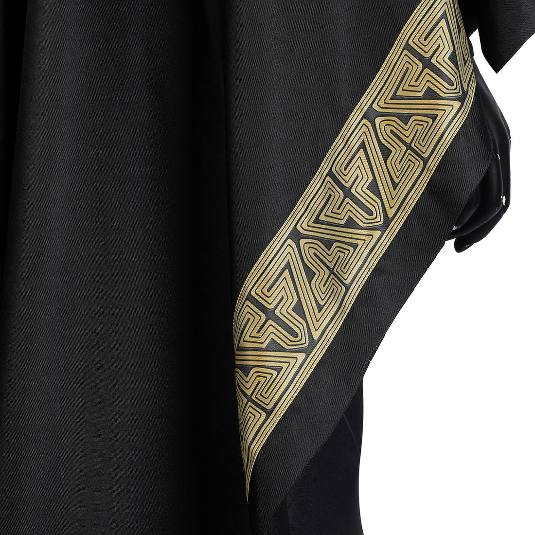 Comics Black Adam Male Jumpsuit with Hooded Cloak Cosplay Costumes