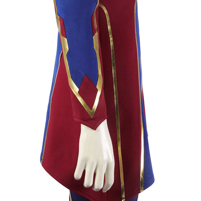 The Marvels Ms. Marvel Kamala Khan Outfit With Red Scarf Adult Cosplay Costumes