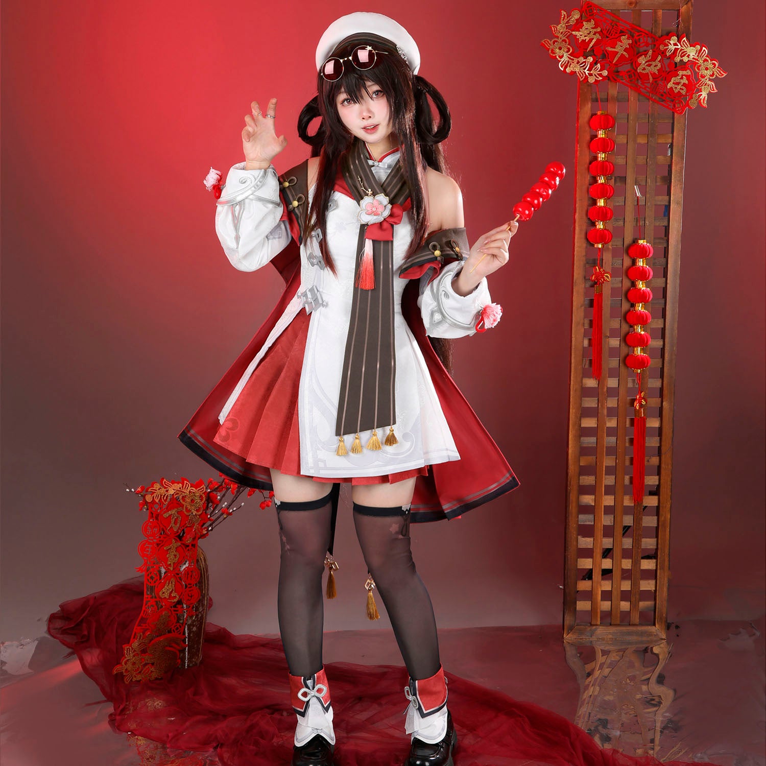 Game Genshin Impact Hu Tao Lantern Rite Suit Cosplay Costumes