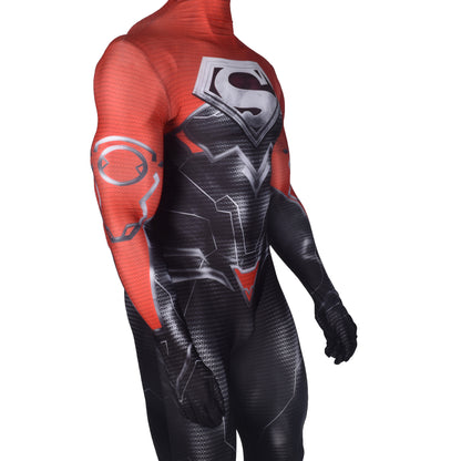 injustice godfall superman jumpsuits cosplay costume kids adult halloween bodysuit