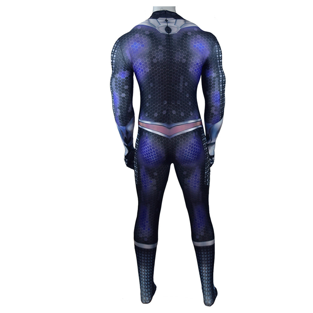 dc aquaman ocean master atlantis jumpsuit costume cosplay bodysuit