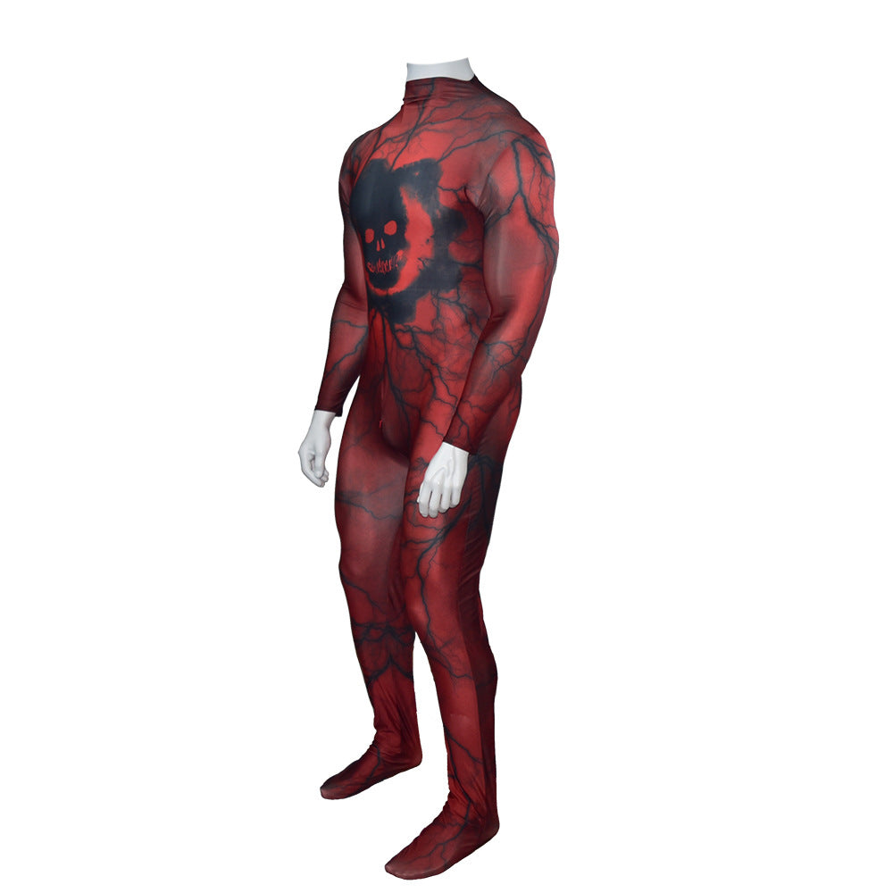 game gears of war anthony carmine cosplay costume red jumpsuit bodysuit for kids adult