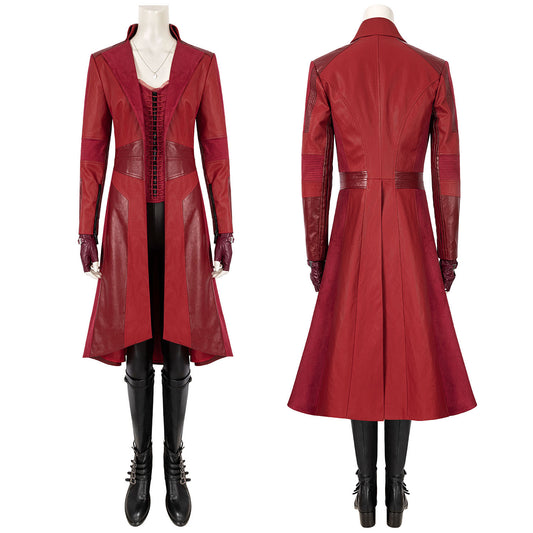 Movie Captain America Civil War Scarlet Witch Wanda Maximoff Cosplay Costume