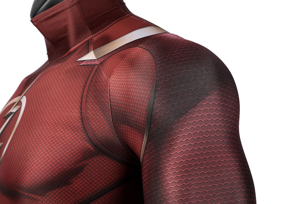 Injustice 2 The Flash Male Jumpsuit with Mask Cosplay Costumes