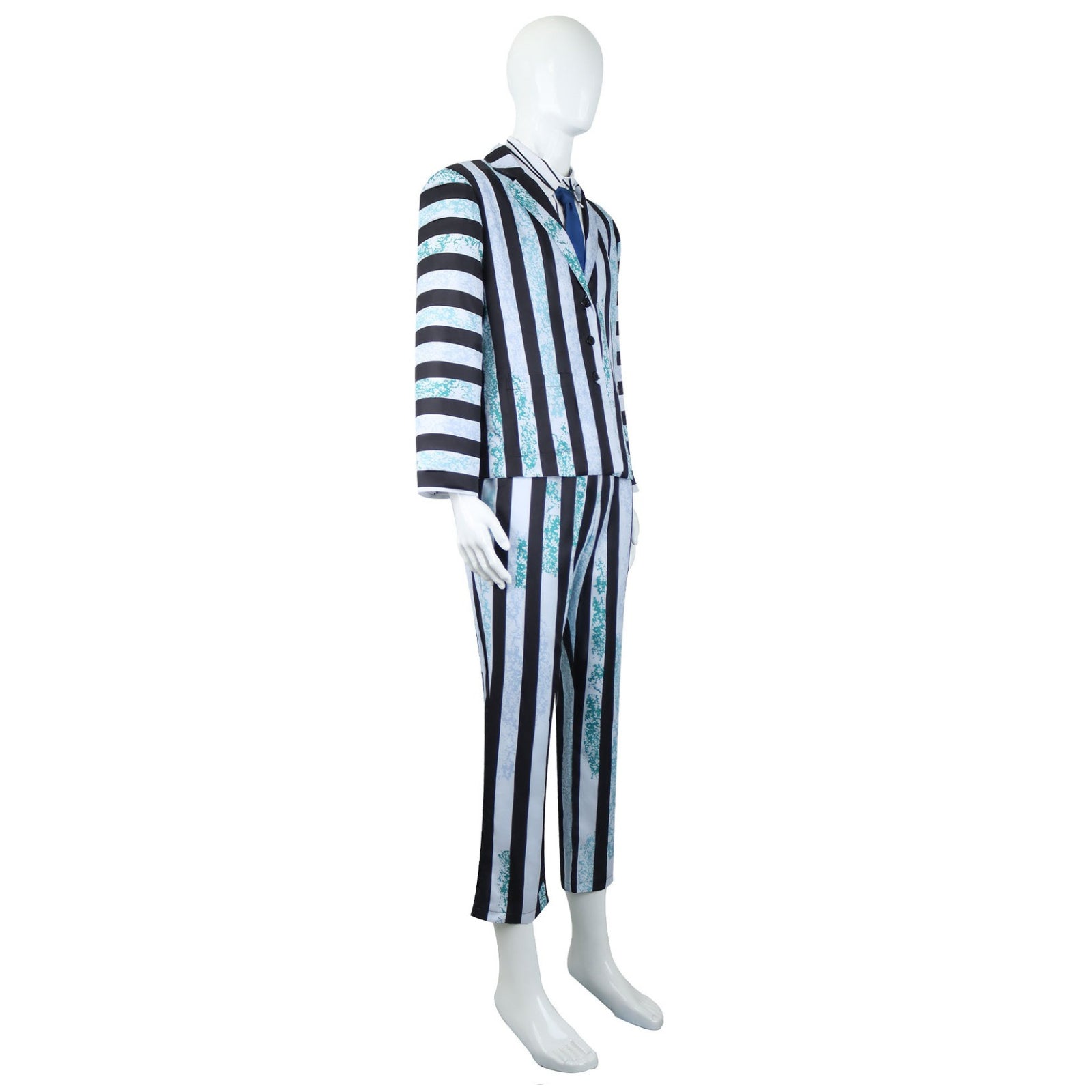 Beetle Juice Michael Keaton Dirty Suit Halloween Cosplay Costumes