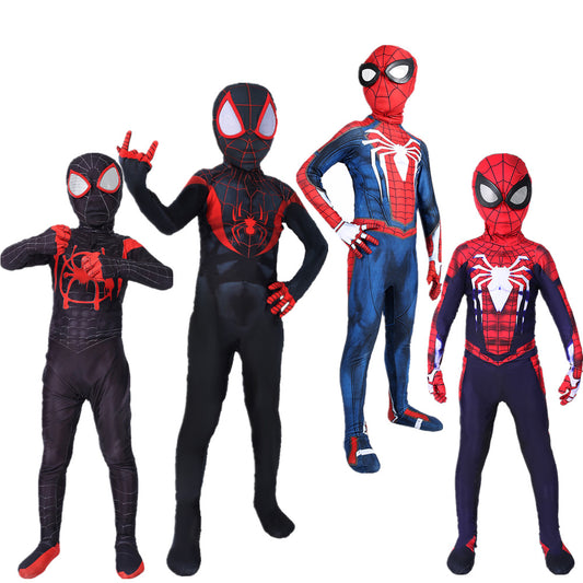 spider man cosplay costume jumpsuit halloween bodysuit for kids