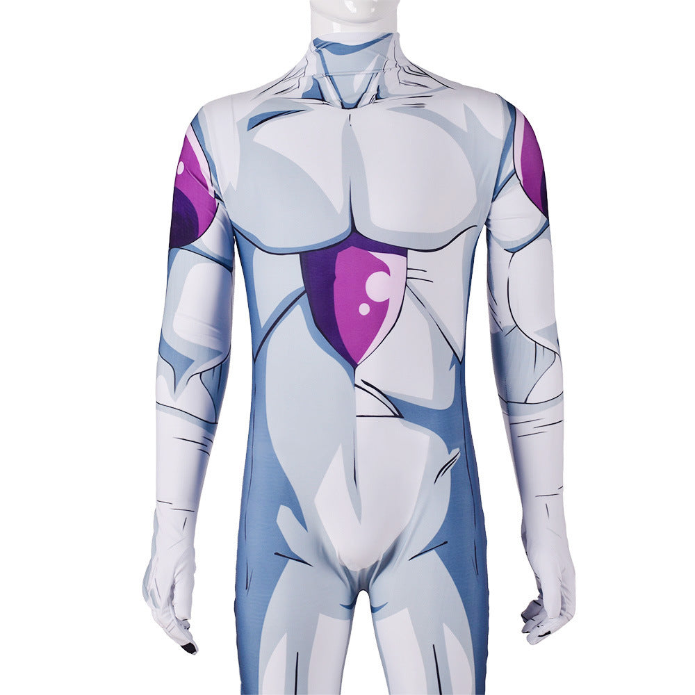 anime dragon ball z resurrection frieza jumpsuit halloween bodysuit for kids adult