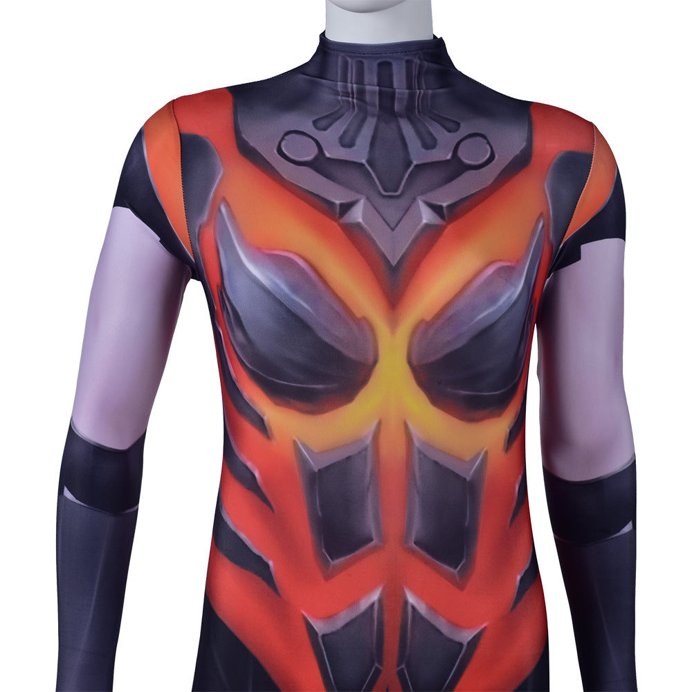 overwatch d va nano destroyer skin suit costume jumpsuit halloween bodysuit for kids adult
