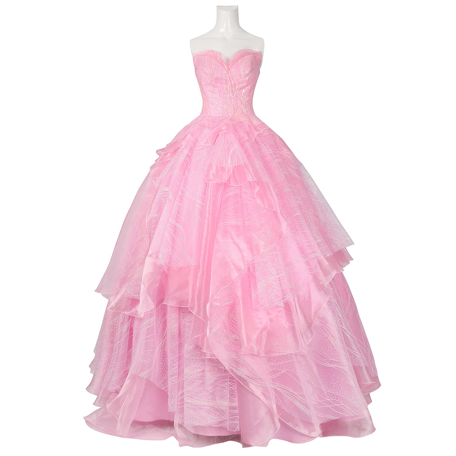 Wicked Part One Galinda Female Dress with Crown Cosplay Costumes