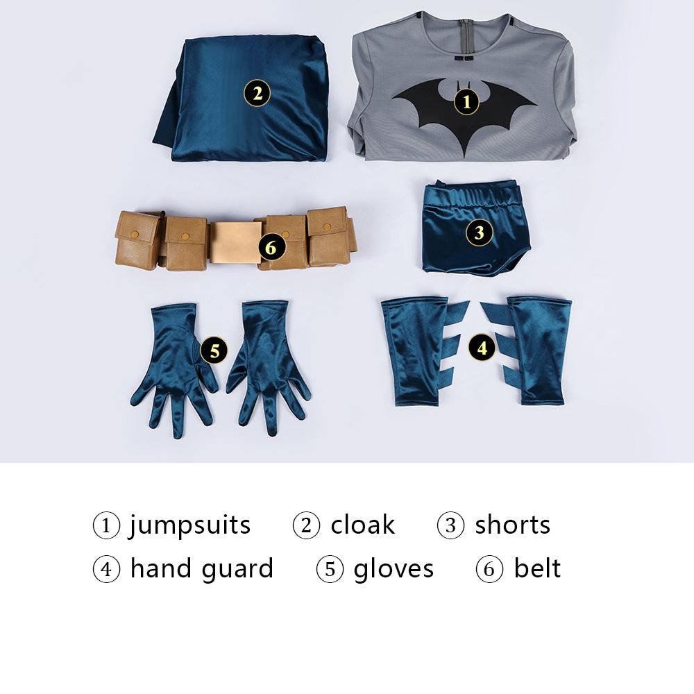 Batman: Hush Cosplay Costumes Superhero Batsuit Halloween Themed Party Outfits