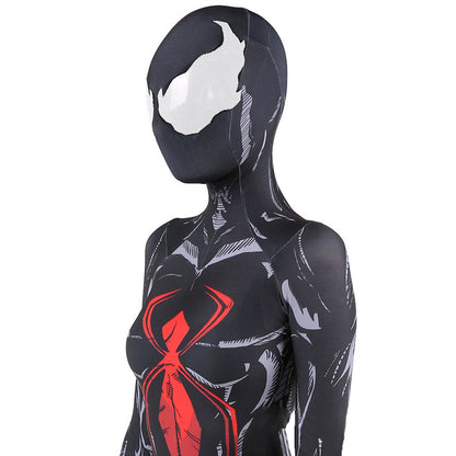 black widow 2020 venom spiderman costume jumpsuit halloween bodysuit for kids adult