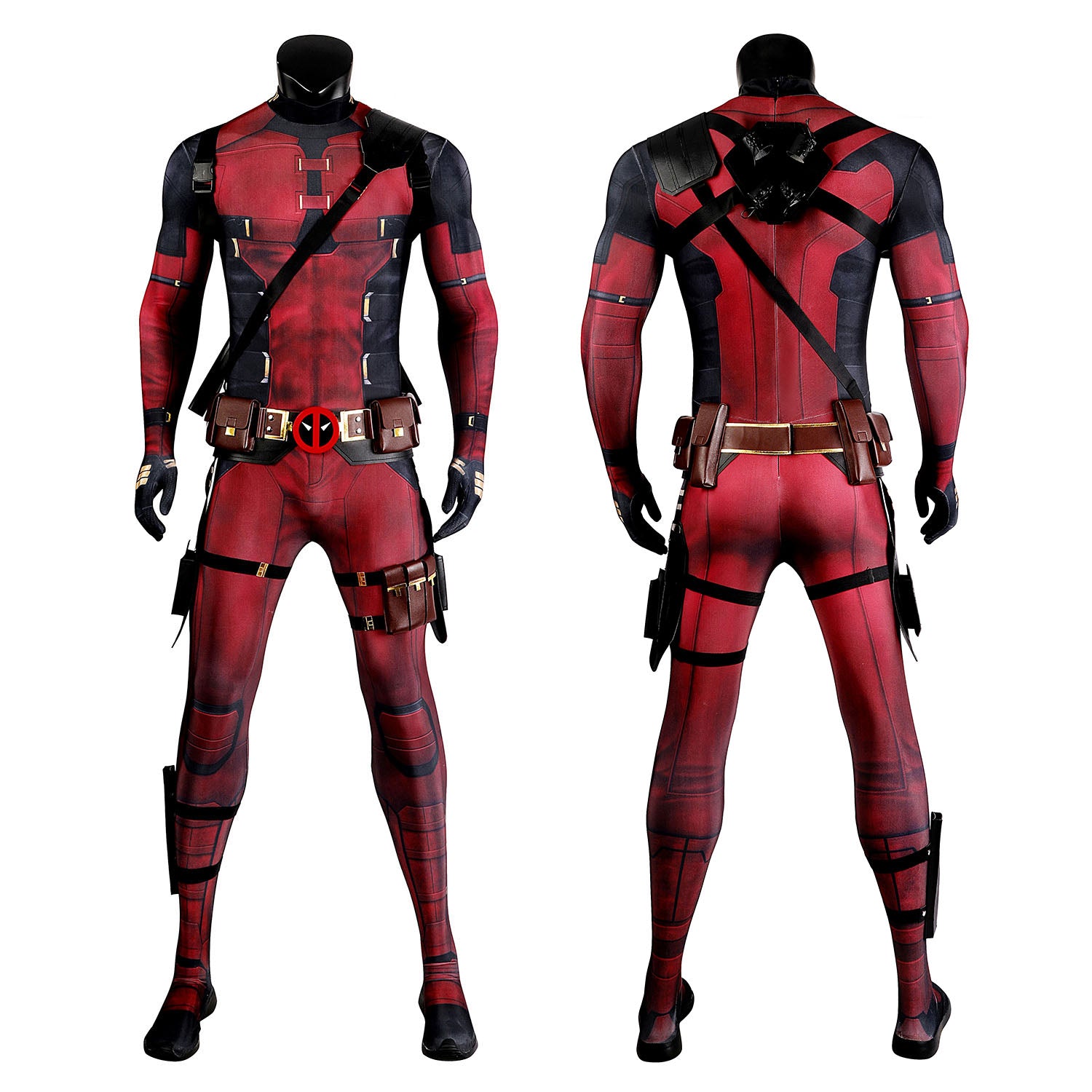 Deadpool 3 Wade Wilson Male Jumpsuit with Accessories Cosplay Costumes