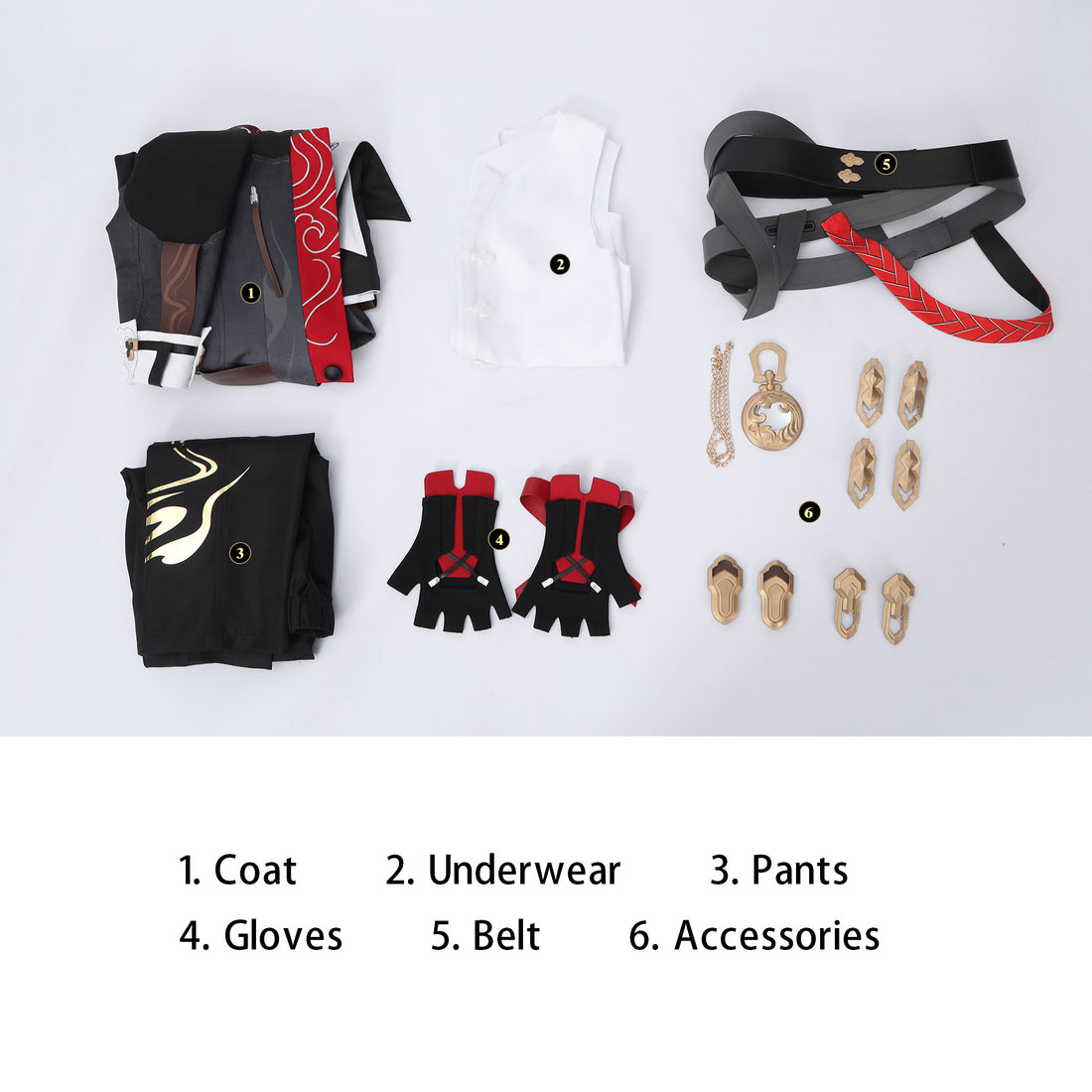 Honkai: Star Rail Male Trailblazer Caelus Top Cosplay Costumes