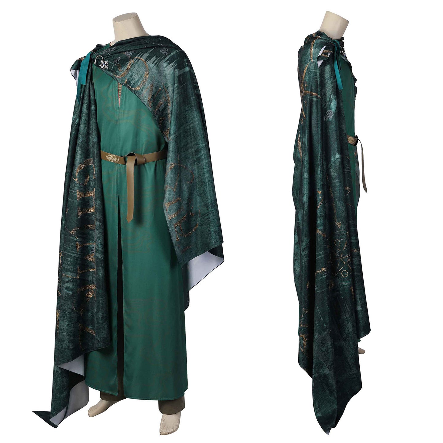 The Lord of the Rings The Rings of Power Elrond Green Cosplay Costumes