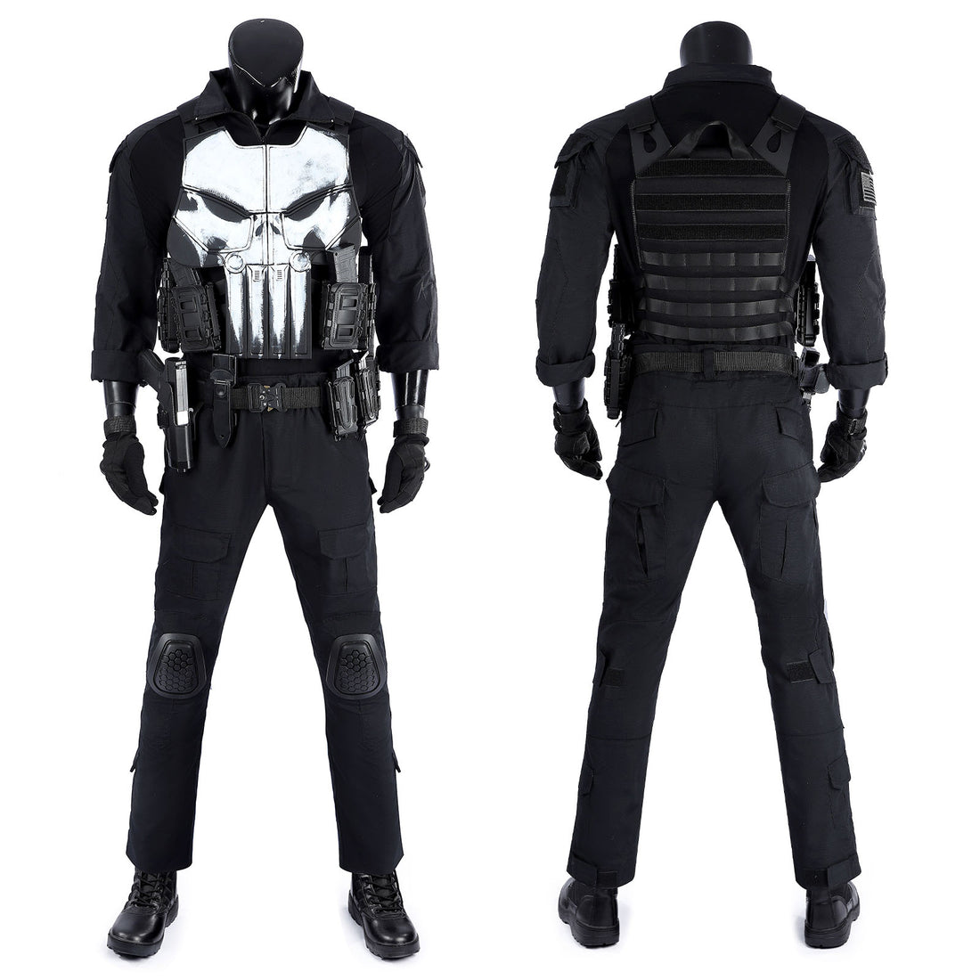 The Punisher One Last Kill Punisher Cosplay Costumes Frank Castle Skull Suit Halloween Outfits