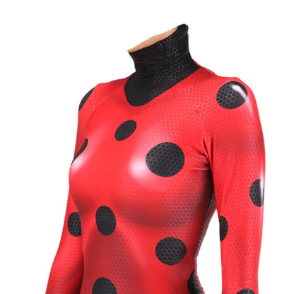 Ladybug Marinette Costume Jumpsuit Halloween Bodysuit For Kids Adult