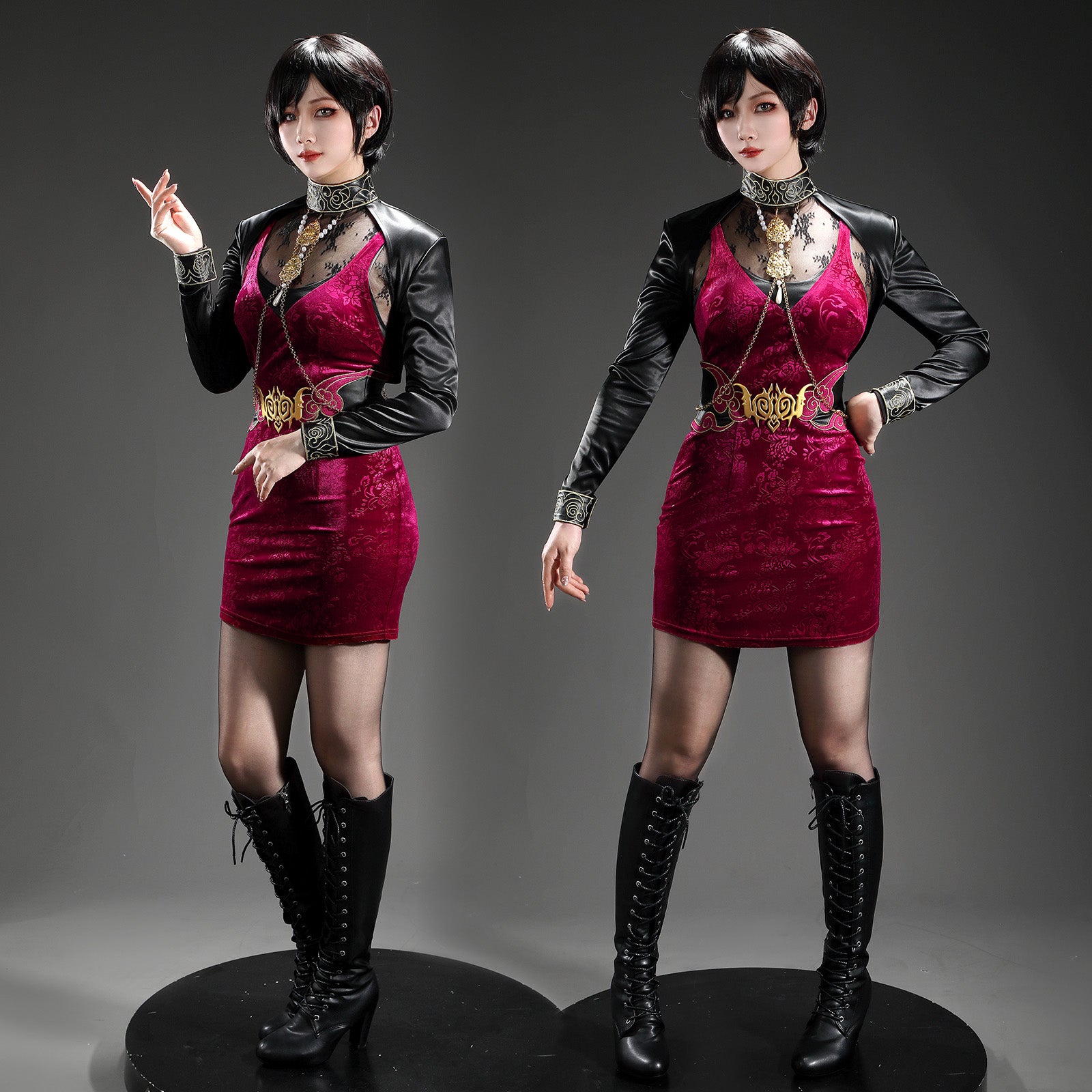 Resident Evil Requiem 30th Ada Wong Full Set Cosplay Costumes