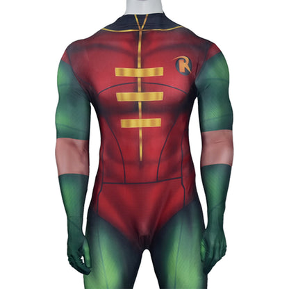 batman justice league vs teen titans robin jumpsuits costume kids adult bodysuit