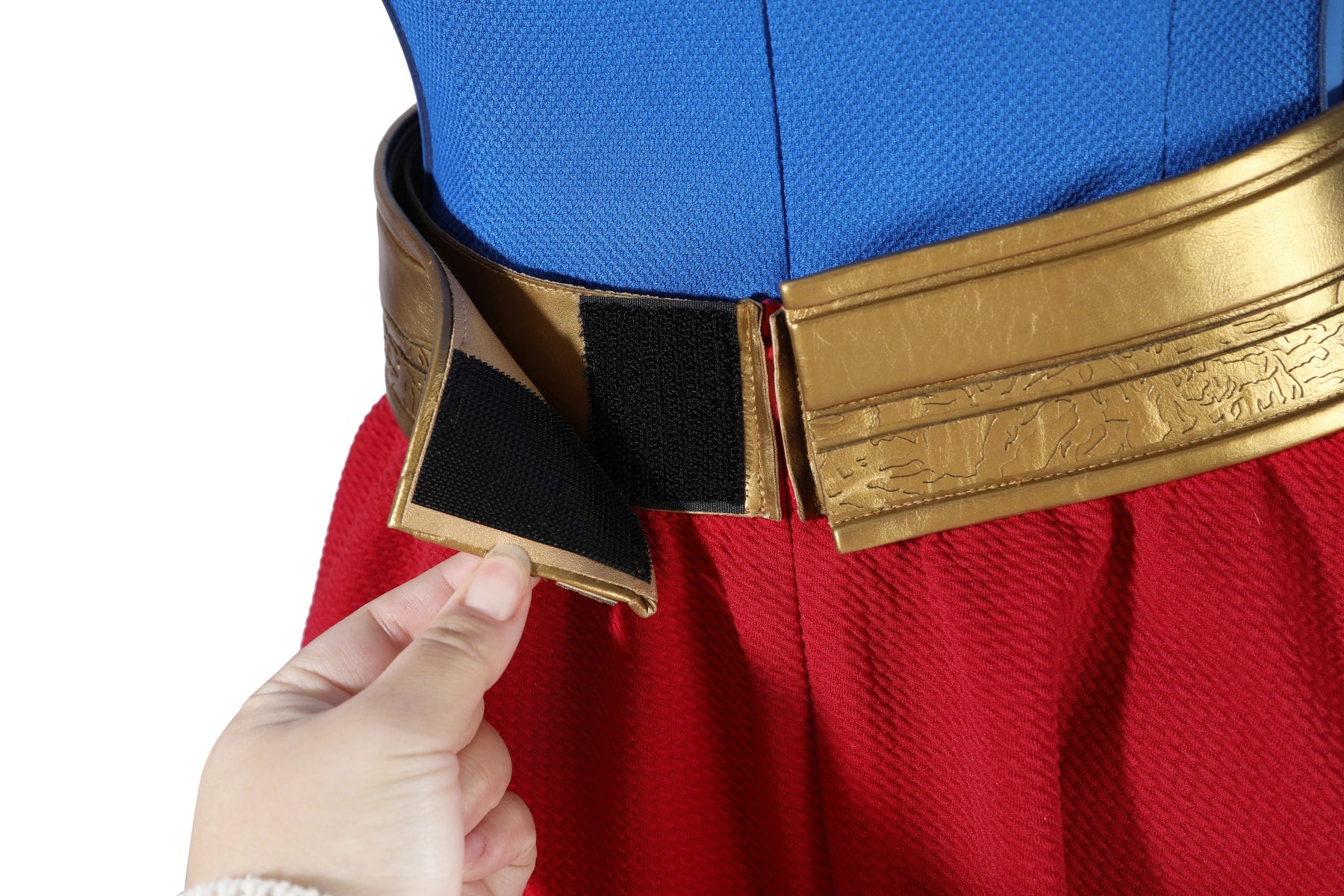 Comics Superhero Supergirl Superwoman Fullset with Coat Cosplay Costumes